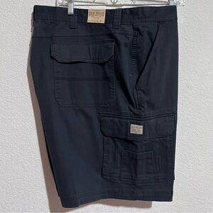 Red Head Navy Brush Cotton Comfort Stretch Cargo Shorts New 46